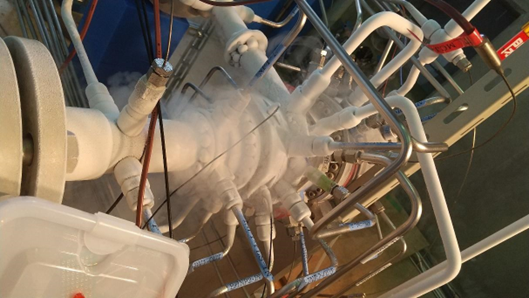 Electric turbo pump for rocket engine under test