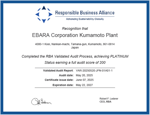 RBA VAP監査受審結果