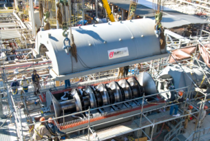 米国の石油化学プラントに納入したエリオットのPDH用110Mコンプレッサ