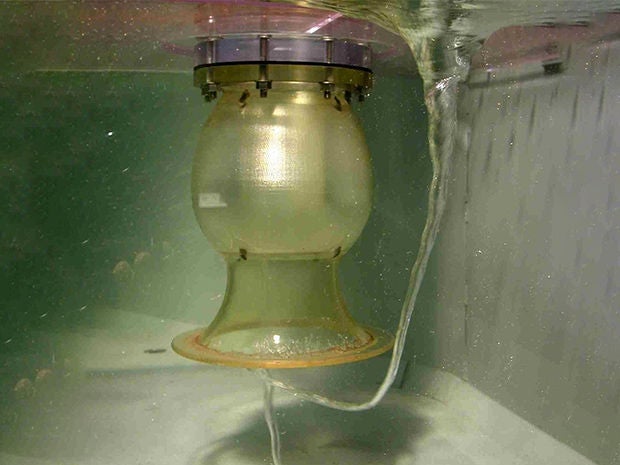 模型試験による空気吸い込み渦の確認