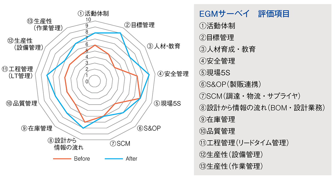 EGMサーベイ評価項目